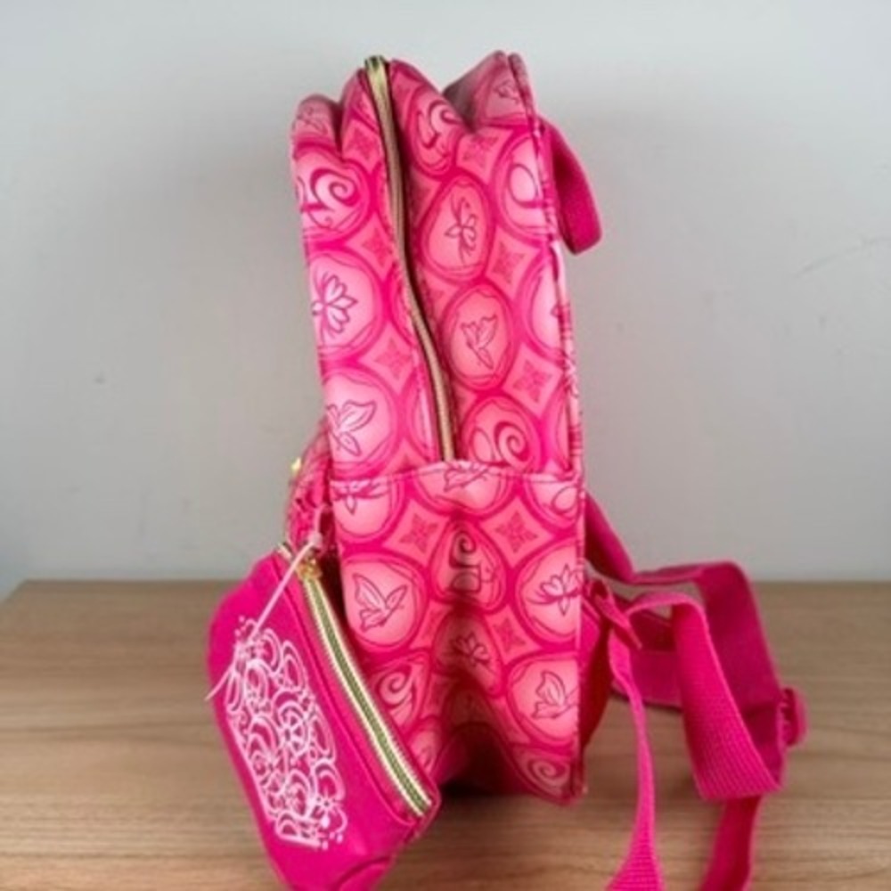 Universal Wicked Glinda Mini Backpack Pink Monogram Butterfly Charm Coin Purse - Picture 6 of 11